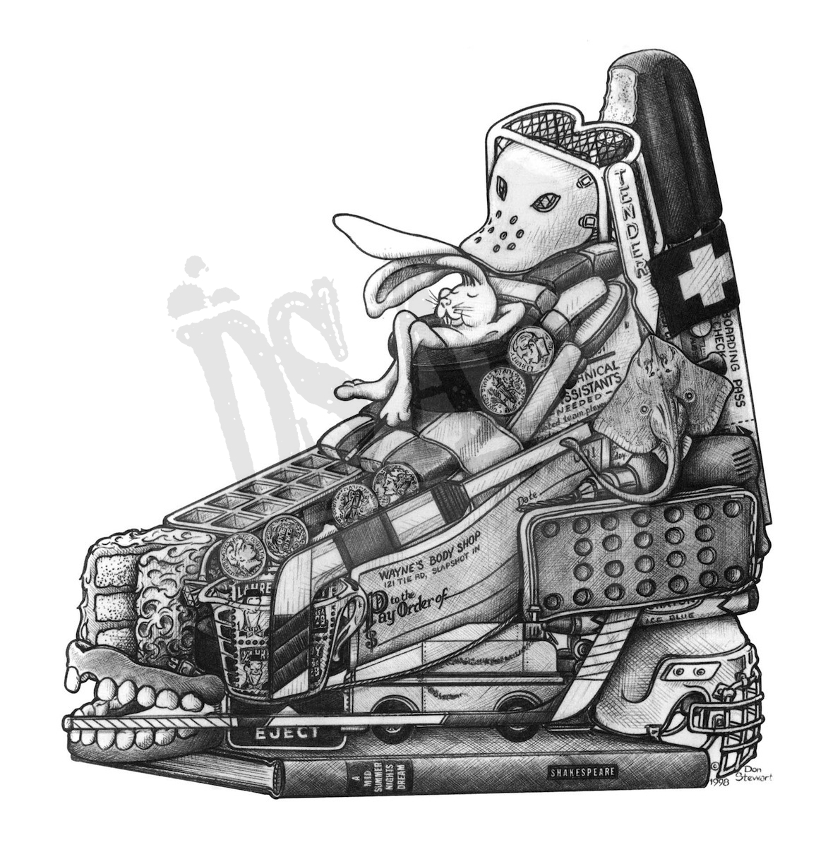 1156x1200 hockey skate ds art - Hockey Skate Drawing