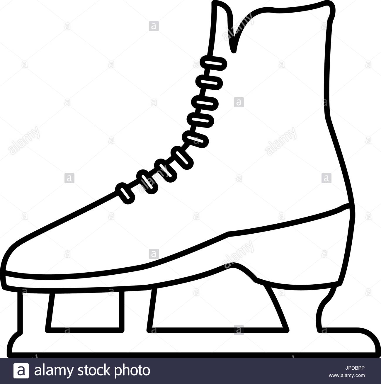 1300x1310 hockey skate drawing - Hockey Skate Drawing