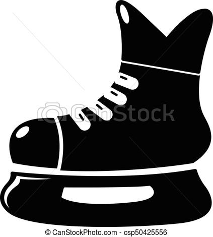 423x470 ice hockey skate icon simple style ice hockey skate icon - Hockey Skate Drawing