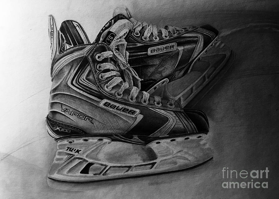900x642 bauer vapor ice hockey skates drawing - Hockey Skate Drawing