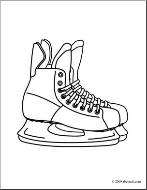 easy ice skate drawing