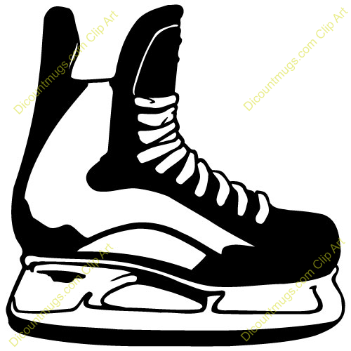 500x500 Clipart Hockeyskate Hockeyskate Mugs T Shirts Picture Mouse - Hockey Skate Drawing