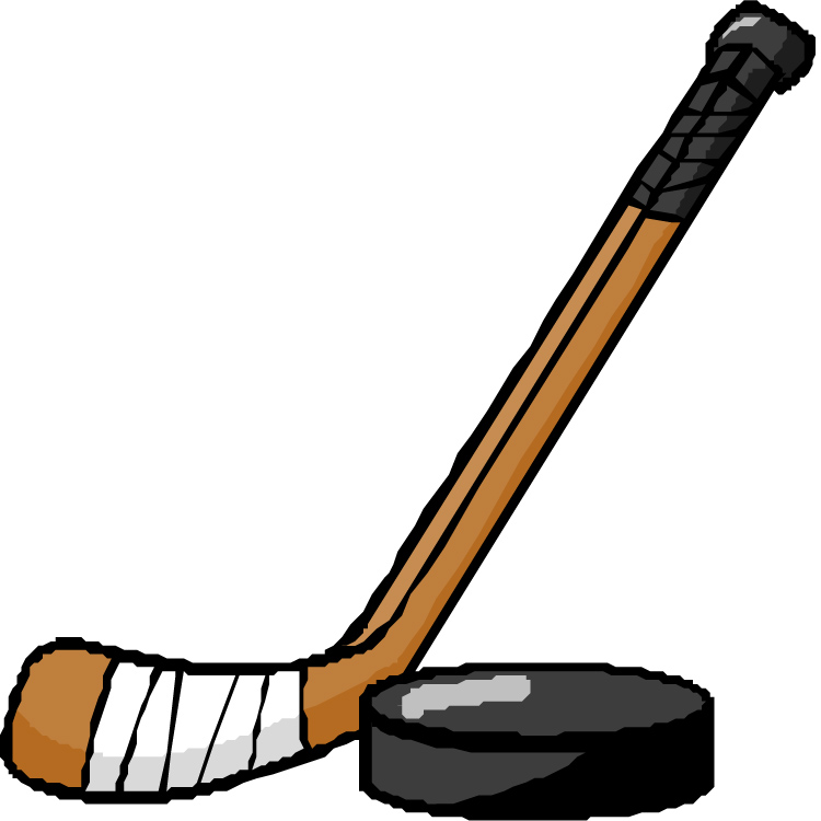 750x750 hockey stick clipart - Hockey Stick And Puck Drawing.