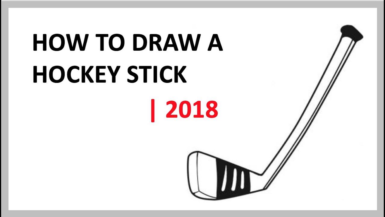 easy hockey stick drawing