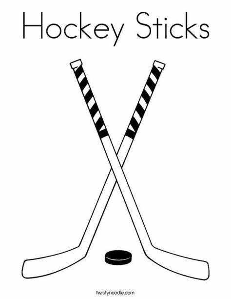 sketch of hockey stick