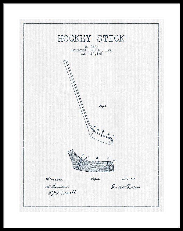 600x759 hockey stick patent drawing - Hockey Stick Drawing