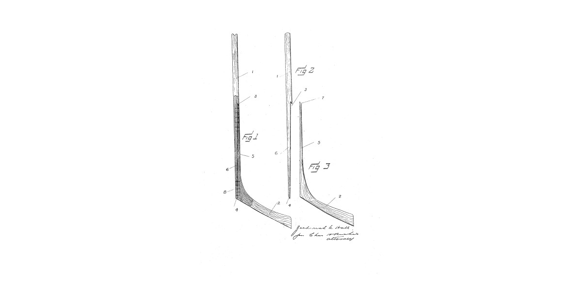 1200x630 hockey stick vintage patent hand drawing - Hockey Stick Drawing