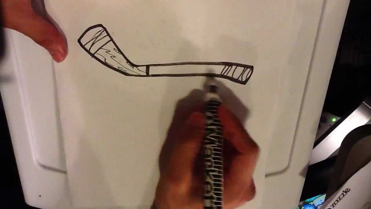1280x720 how to draw a hockey stick - Hockey Stick Drawing