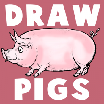 350x350 how to draw a hog, step - Hog Drawing
