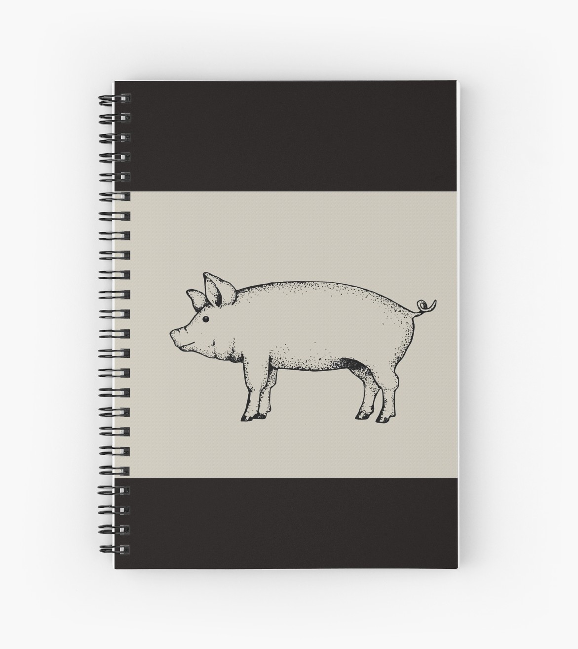 1171x1313 pig outline art standing pig hog drawing spiral notebooks - Hog Drawing