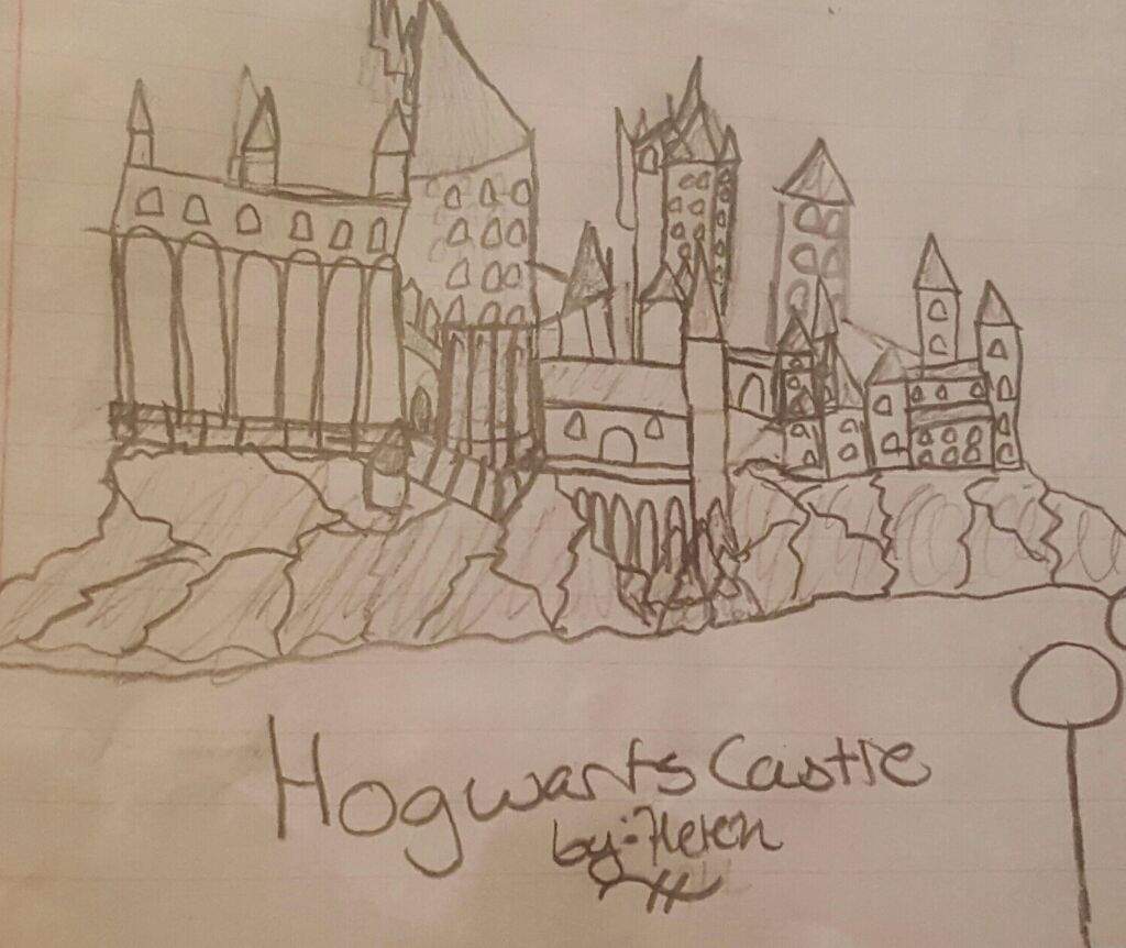 Hogwarts Castle Drawing at PaintingValley.com | Explore collection of ...