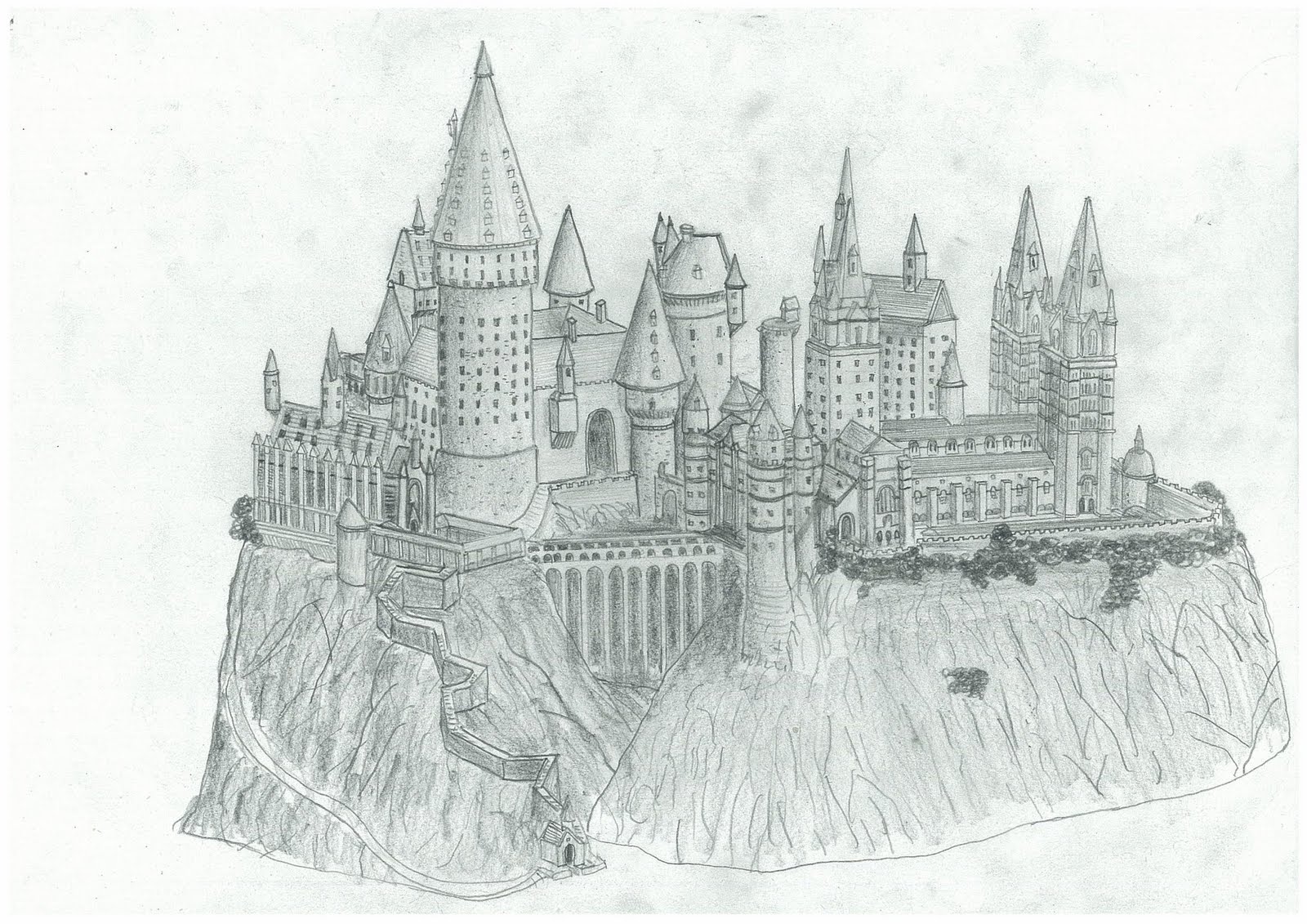 Hogwarts Castle Drawing At Paintingvalley Com Explore Collection