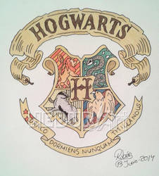 Hogwarts Crest Drawing at PaintingValley.com | Explore collection of ...