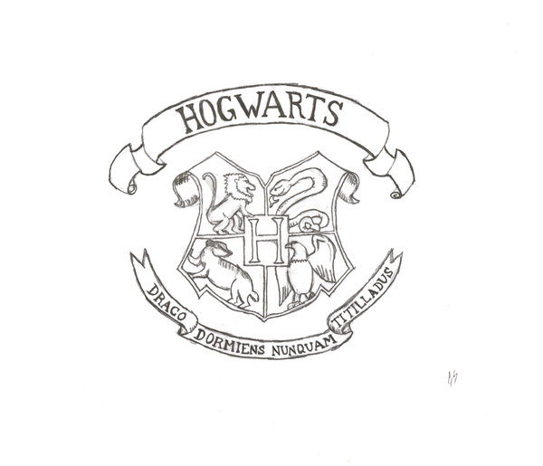 Hogwarts Crest Drawing at PaintingValley.com | Explore collection of ...