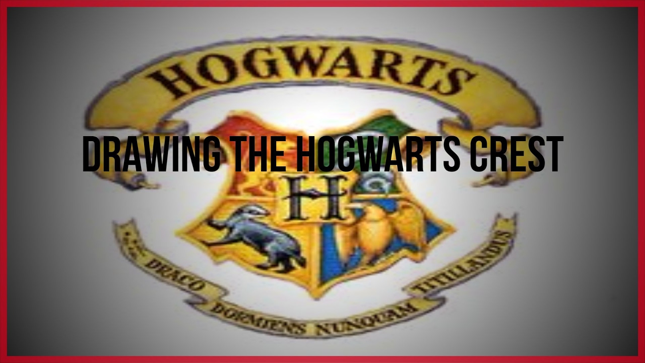 1280x720 the hogwarts crest drawing with abby - Hogwarts Crest Drawing