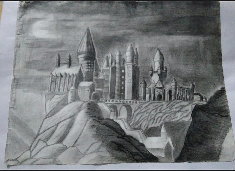 900x654 hogwarts drawing - Hogwarts Drawing
