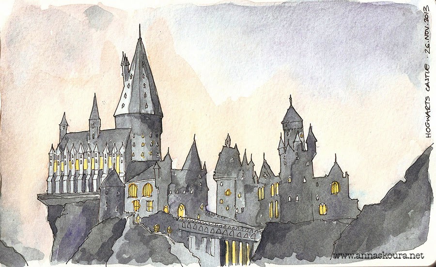 900x552 what i do when i am drawing hogwarts school of witchcraft - Hogwarts Drawing