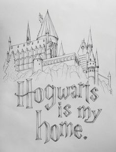 236x309 best hogwarts castle pics images harry potter art, hogwarts - Hogwarts Drawing