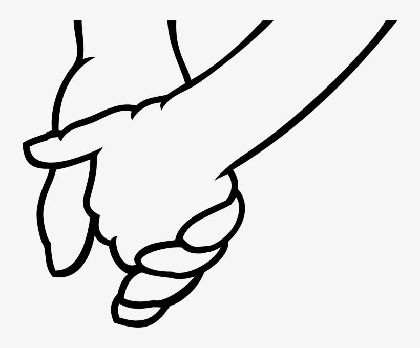 820x680 Hand Black And White - Holding Hands Black And White Drawing