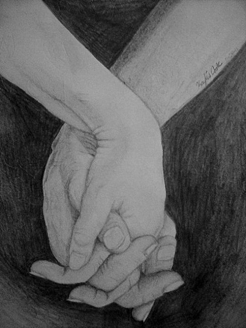 488x650 Holding Hands Drawing - Holding Hands Black And White Drawing