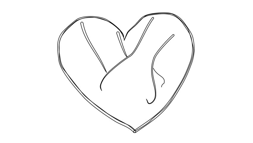 852x480 Sketch Vector Drawing Doodle Holding Hands - Holding Hands Black And White Drawing