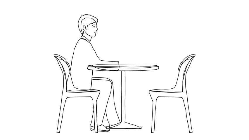 852x480 Animated Sketch Vector Drawing Doodle Stock Footage Video - Holding Hands Black And White Drawing