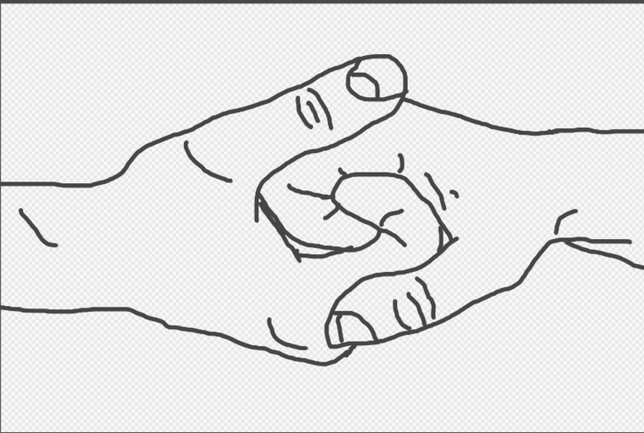 728x489 Ways To Draw A Couple Holding Hands - Holding Hands Drawing