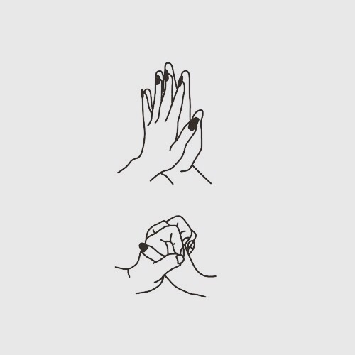 500x500 Holding Hands Shared - Holding Hands Drawing