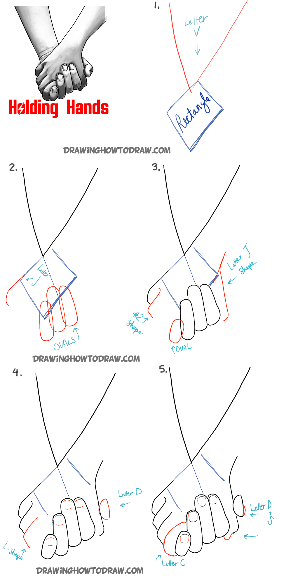 1021x1971 How To Draw Holding Hands With Easy Step - Holding Hands Drawing Easy