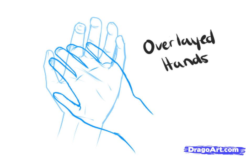 938x596 How To Draw Holding Hands, Step - Holding Hands Drawing Step By Step
