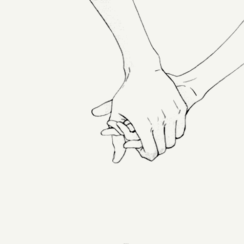 500x500 Hirunaka No Ryuusei Tumblr Canvas Drawings, Art - Holding Hands Tumblr Drawing