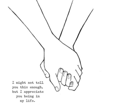 400x393 Holding Hands With Someone Special Tumblr - Holding Hands Tumblr Drawing