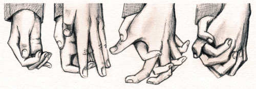 500x175 Drawings Of Couples Holding Hands - Holding Hands Tumblr Drawing