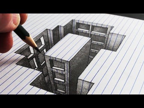 480x360 very easy!! how to draw hole for kids - Hole In Paper Drawing