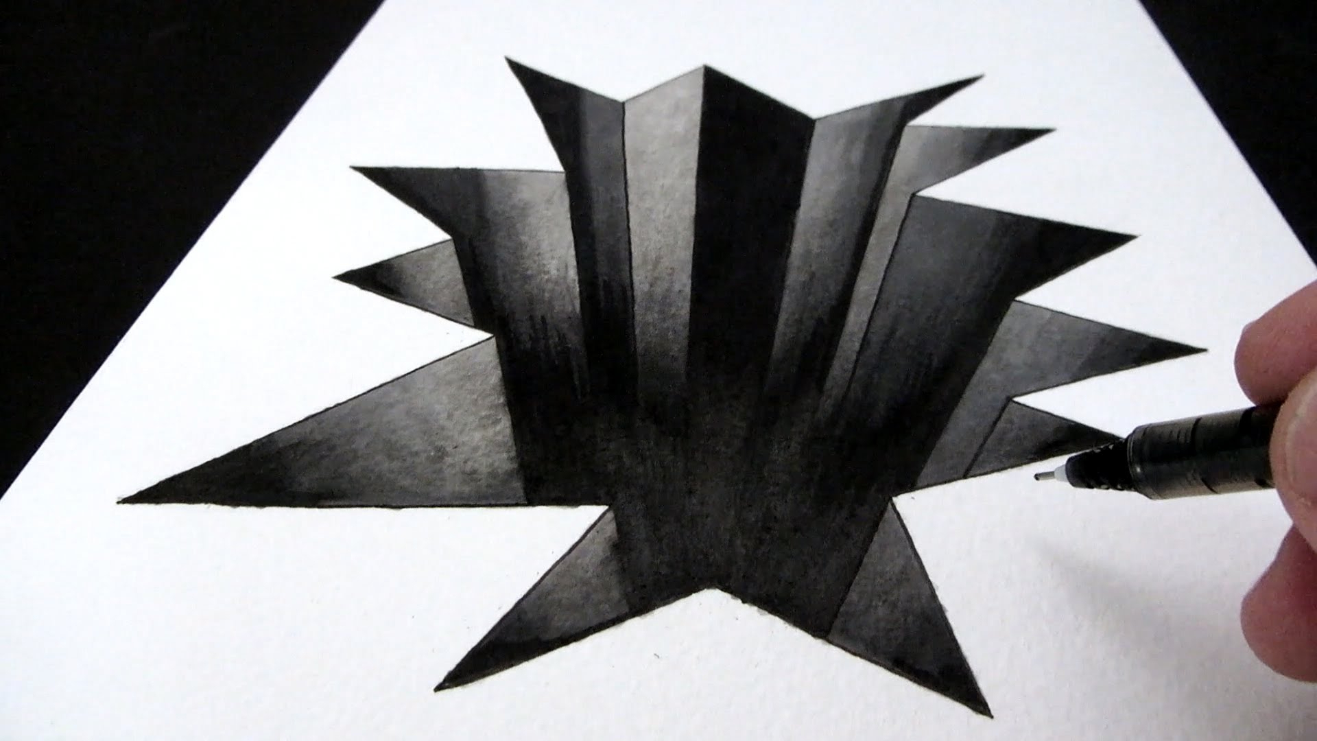 1920x1080 Huge Collection Of 'hole Drawing' Download More Than Images - Hole In Paper Drawing