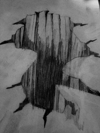 320x427 Dont Know If U Can See It But Its A Hole In The Ground Type Thing - Hole In The Ground Drawing