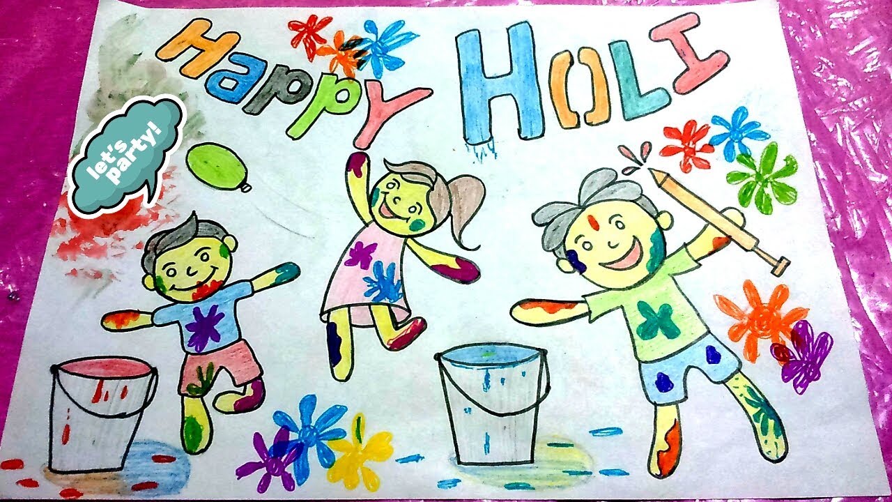 Holi Drawing at Explore collection of