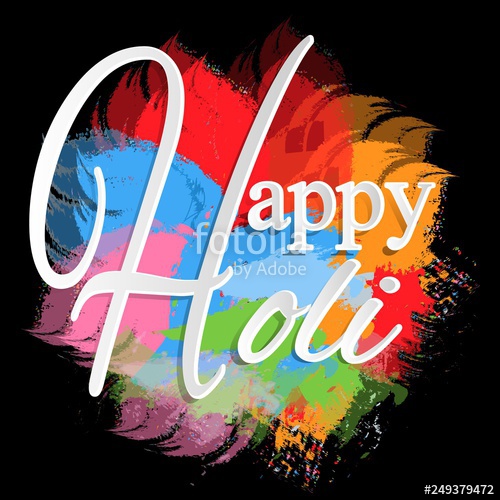 500x500 Indian Festival Of Colors Holi Happy Drawing Elements To Design - Holi Drawing