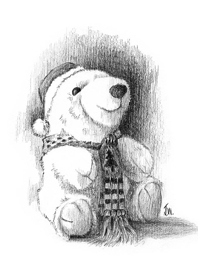 675x900 holiday bear drawing - Holiday Drawings