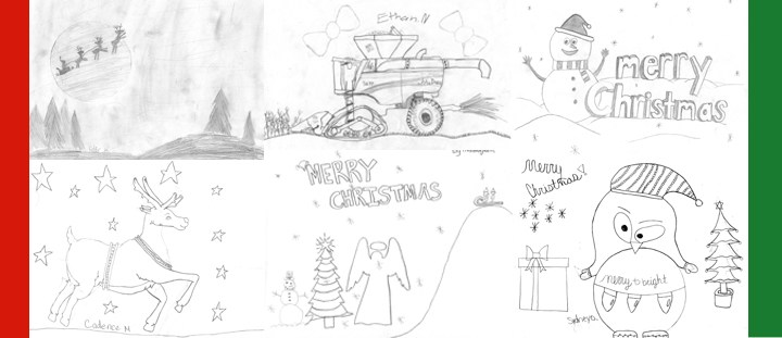 720x311 holiday drawing contest winners! garretson gazette - Holiday Drawings