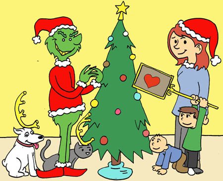 450x366 pearce family holiday drawings christmas teachable moments - Holiday Drawings