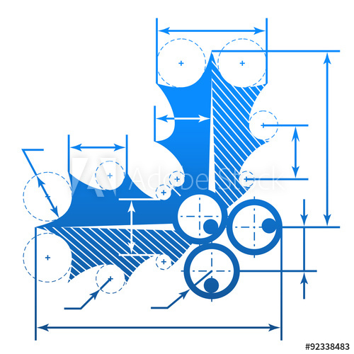 500x500 holly berry with dimension lines element of blueprint drawing - Holly Berry Drawing