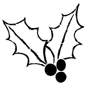 288x288 Huge Collection Of 'drawing Holly Leaves And Berries' Download - Holly Berry Drawing