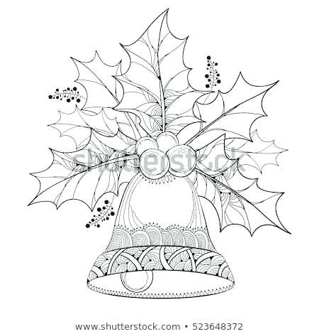 450x470 Vector Branch Outline Leaves Berries Stock Vector Royalty Free - Holly Berry Drawing