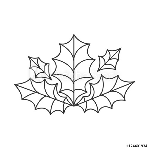 500x500 holly berry leaves christmas decoration sketch and draw design - Holly Berry Drawing