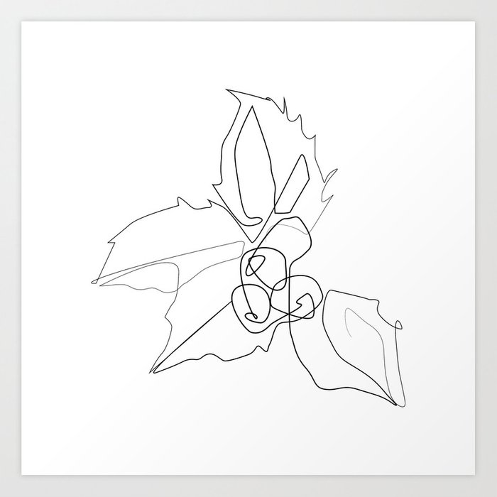 700x700 Christmas Collection - Holly Berry Drawing