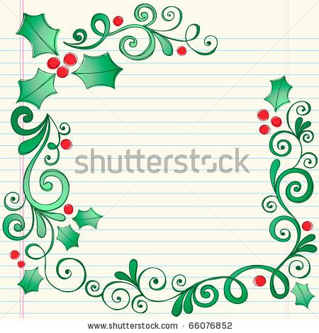 450x470 Stock Vector Hand Drawn Christmas Holly Leaves Sketchy Notebook - Holly Leaves And Berries Drawing