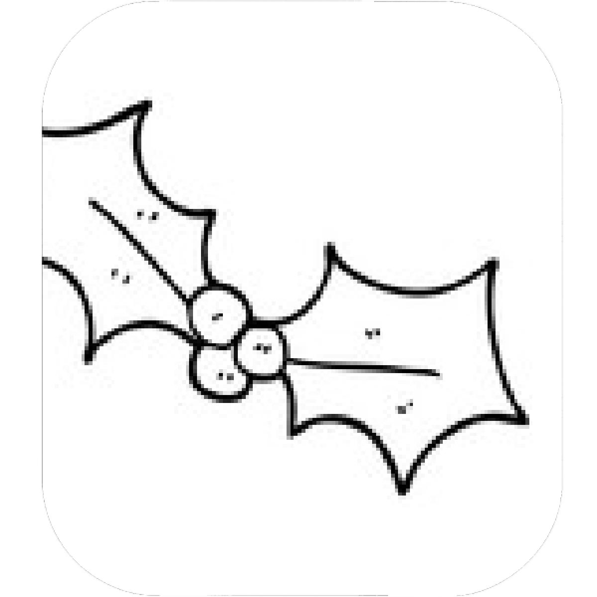 1200x1200 Designs Mein Mousepad Design Mousepad Selbst Designen - Holly Line Drawing