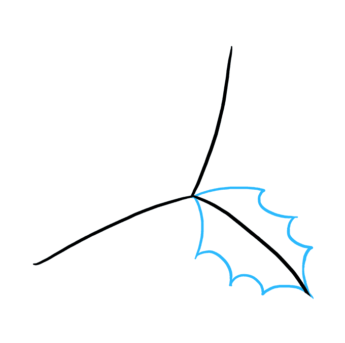 680x678 How To Draw Holly For Christmas - Holly Line Drawing