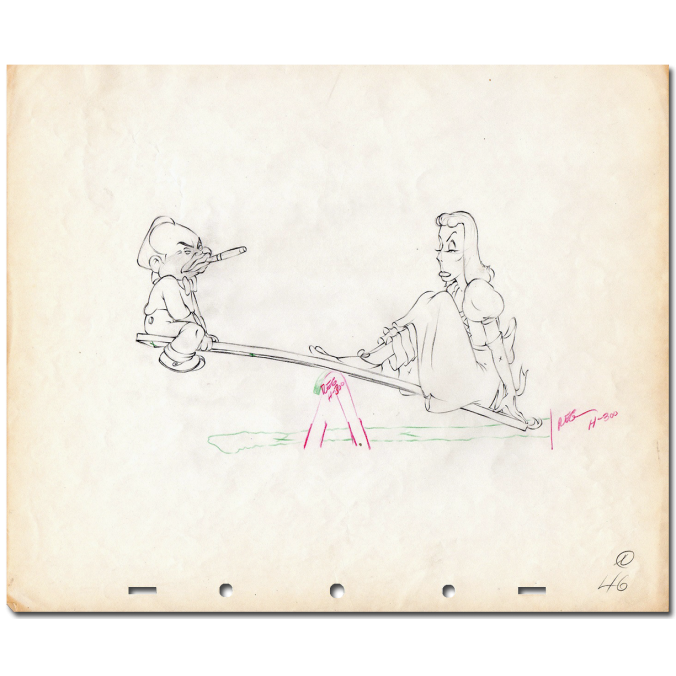 676x676 mother goose goes hollywood, disney studios, original - Hollywood Drawing